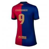 Barcelona Robert Lewandowski #9 Fotballklær Hjemmedrakt Dame 2024-25 Kortermet